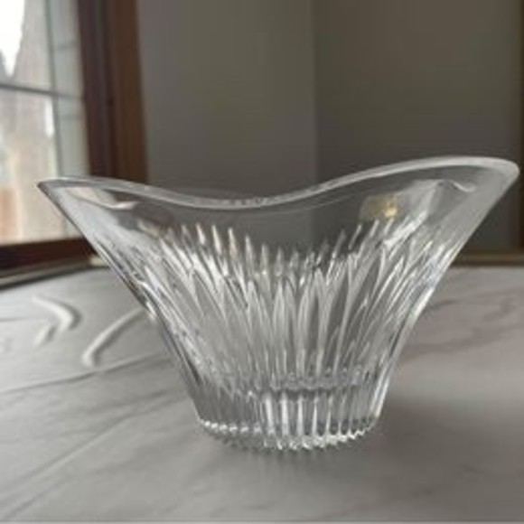 New In Box Vintage Mikasa Crystal Meridian 7in Accent Bowl - Picture 7 of 10